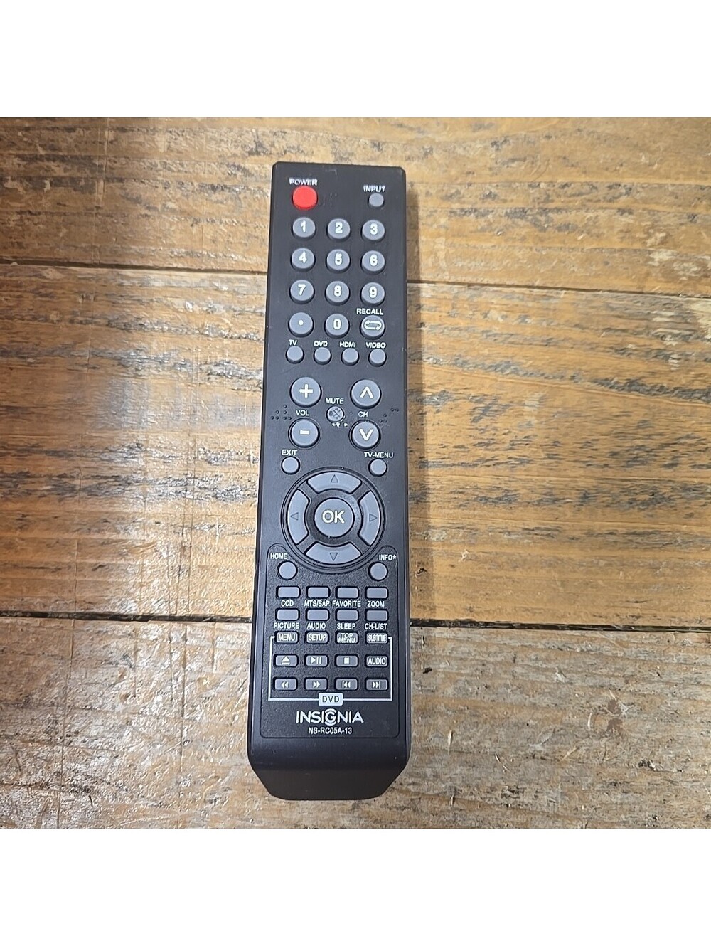 INSIGNIA NS-RC05A-13 LED TV DVD COMBO REMOTE - ORIGINAL